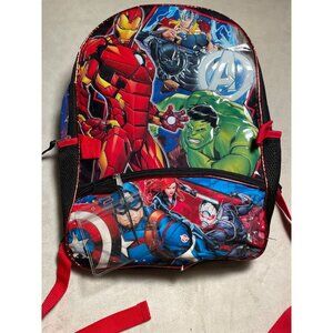 Marvel Avengers Superhero Backpack With Iron Man Hulk & Captain America For Kids